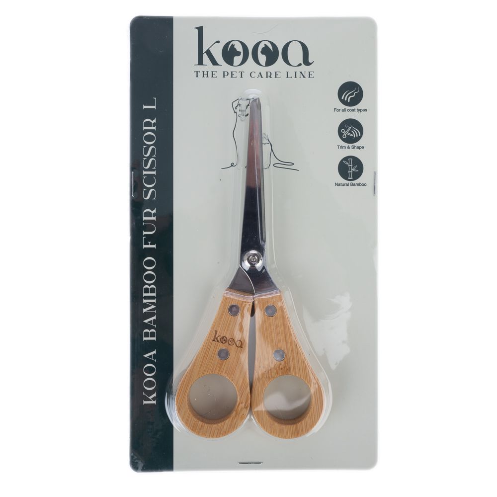 kooa Bamboo Fur Scissors L 16 x 6.8 x 1.2 cm (L x W x H)