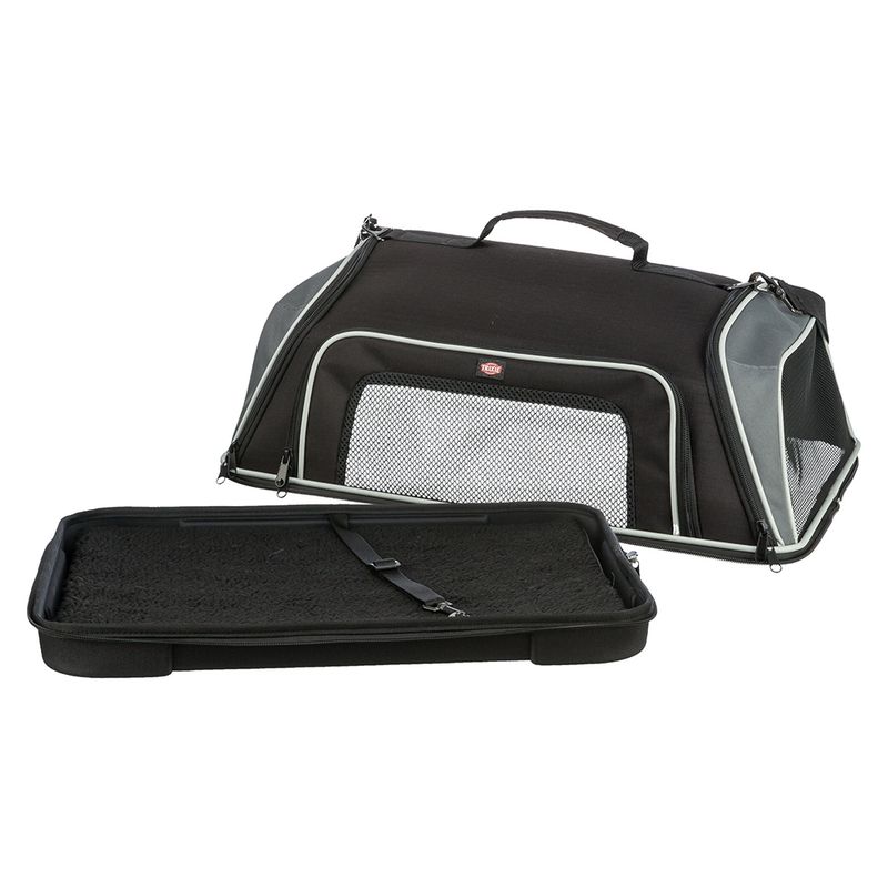 Trixie Airline Carrier Bag Boarding Black/Grey - 55 x 23 x 40cm (L x W x H)