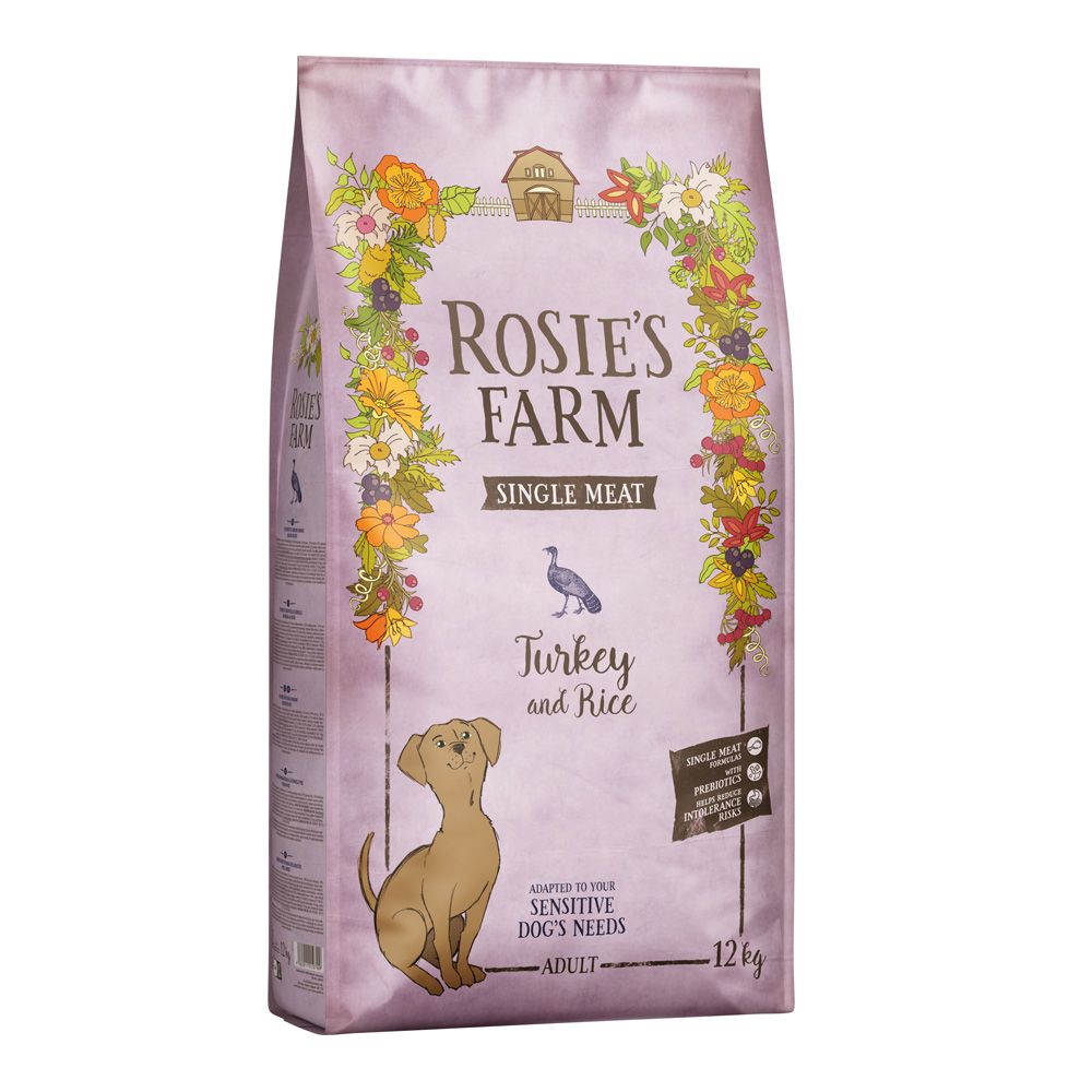 Rosie's Farm Single Meat Adult Turkey with Rice 12kg