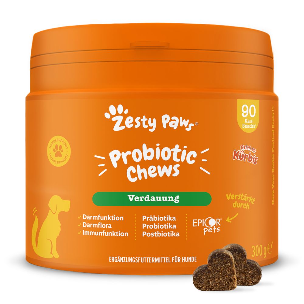 Zesty Paws Probiotic Chews Digestion - Pumpkin 90 Chews
