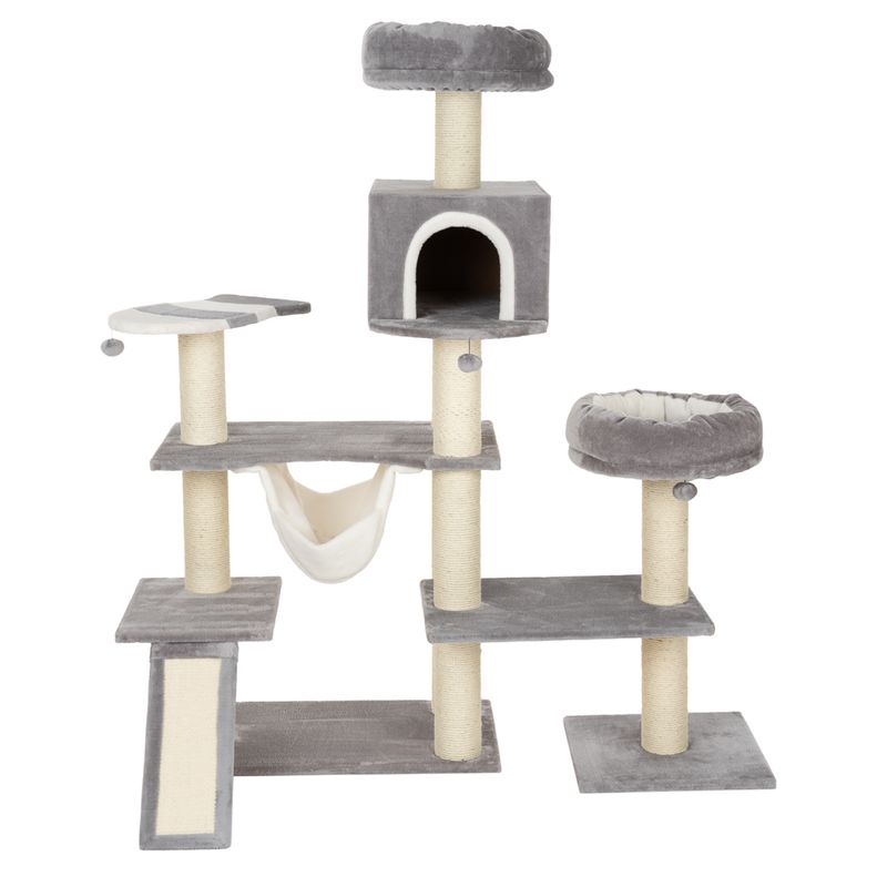 Gingerbread Cat Tree with Ladder - XXL Grey