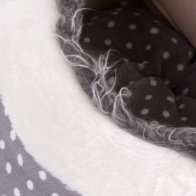 White Dots Snuggle Den 40 x 40 x 28 cm (L x W x H)