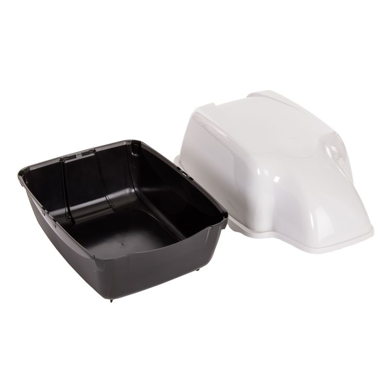 Ferplast Outdoor Cat Litter Tray Black/White
