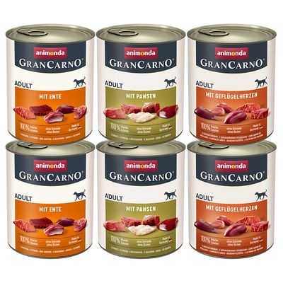 Saver Pack animonda GranCarno Original 12 x 800 g Mix package (3 varieties)