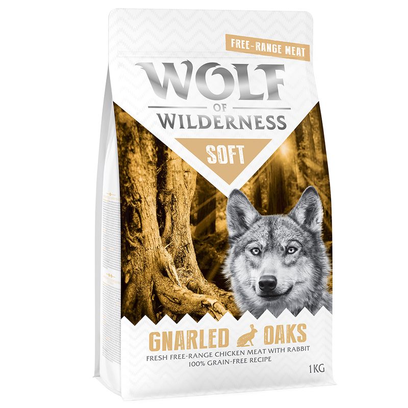 2 x 1kg Wolf of Wilderness Dry Dog Food - Try Now! Adult \