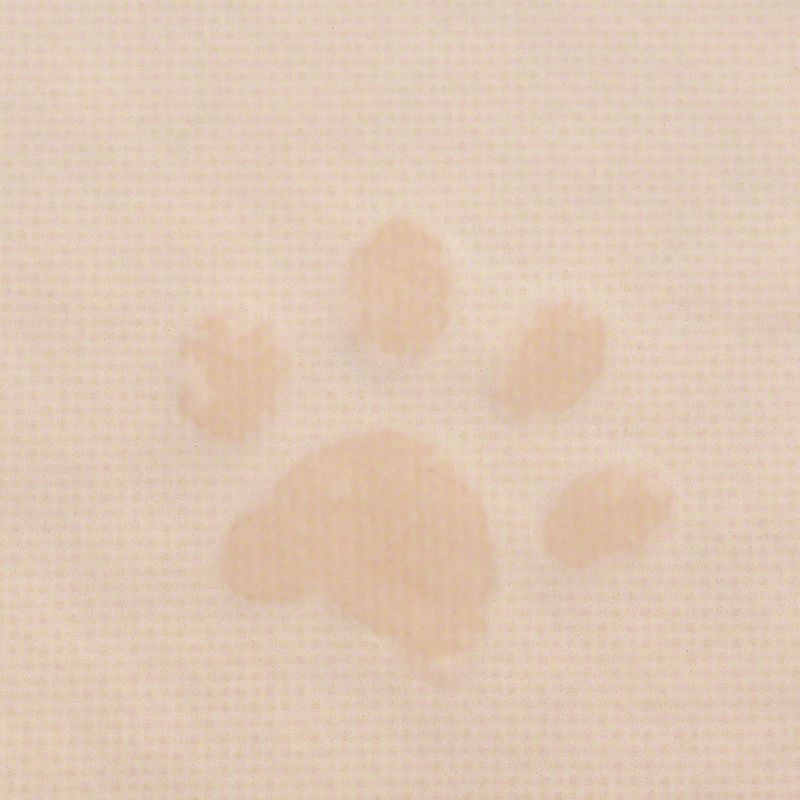Paw Print Litter Tray Mat Beige