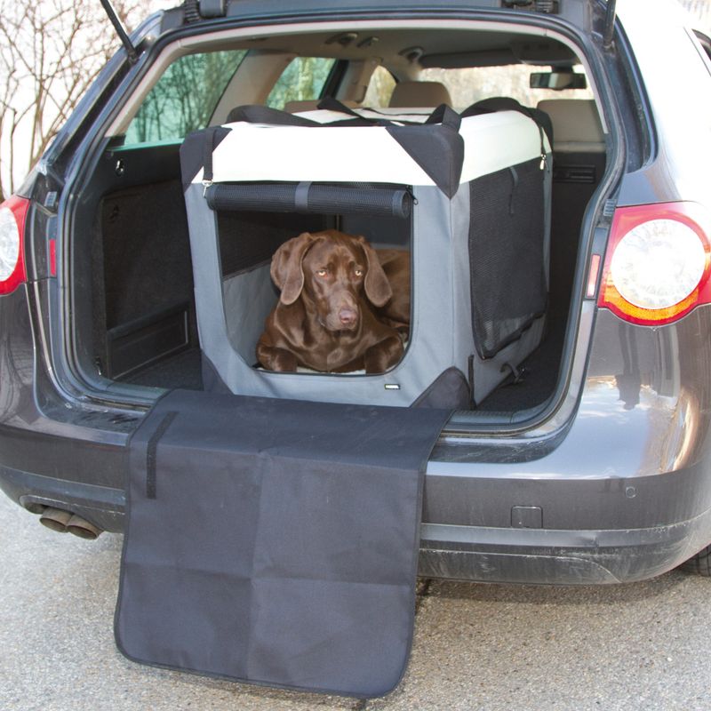 Kerbl Pet Transport Box Journey - Grey/Beige 81 x 58 x 58cm (L x W x H)