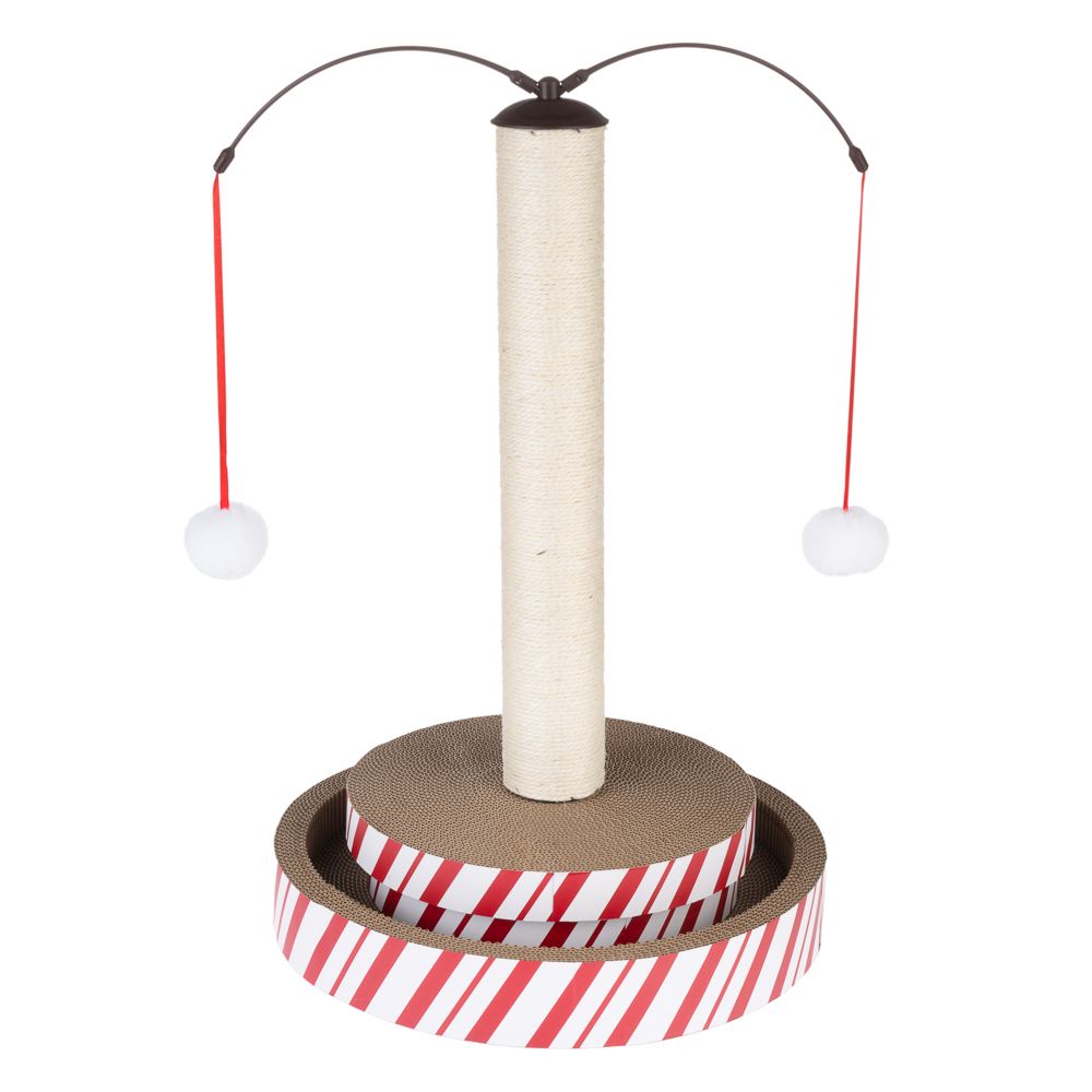 TIAKI 4-in-1 Multi-Toy Scratching Post for Cats 1 Toy