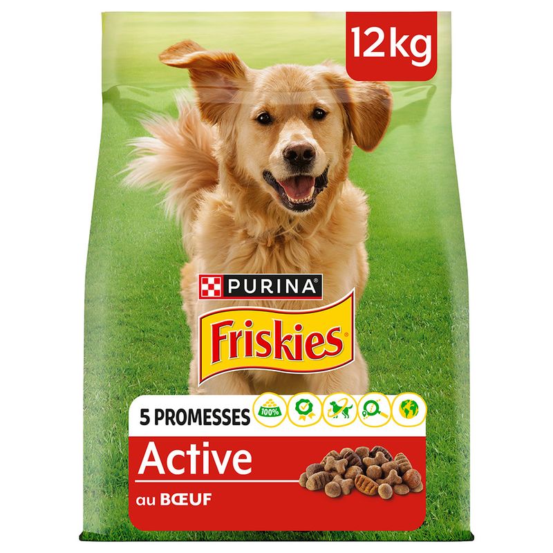 Purina Friskies Adult Dog Active with Beef 3kg