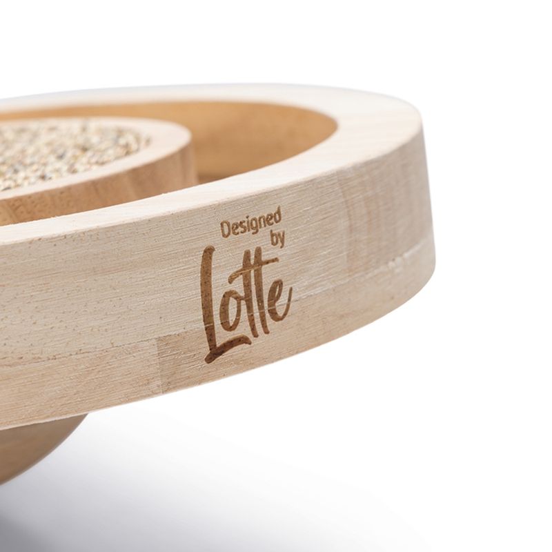 Designed by Lotte Winni Wooden Cat Toy 22 x 30cm (diameter x H)