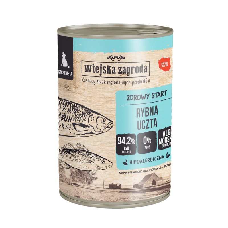 Wiejska Zagroda Dog 12 x 400g Wild Boar & Beef