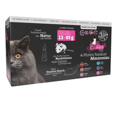 catz finefood Purrrr Pouches Mixed Pack 12 x 80/85g Purrrr Collection II 12 x 80/85 g