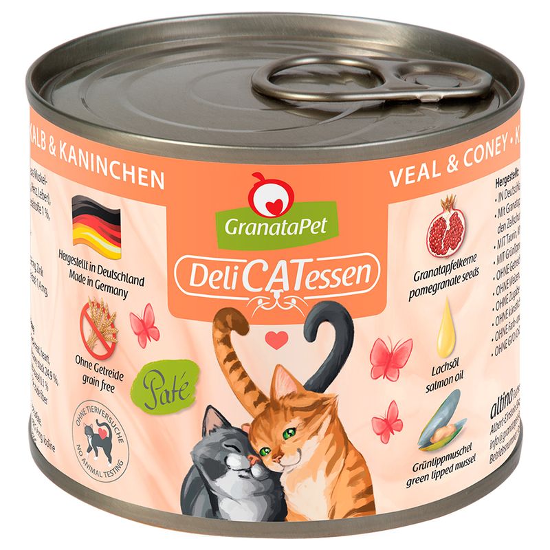 GranataPet DeliCatessen 24 x 200 g economy pack Salmon & turkey
