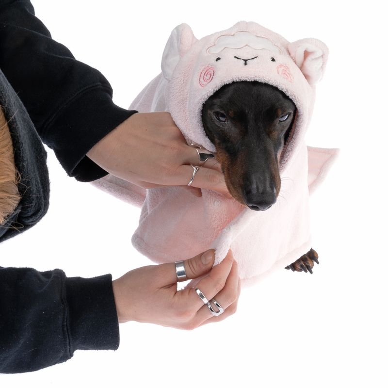 TIAKI Dog Bathrobe - Sheep approx. 40cm Back Length