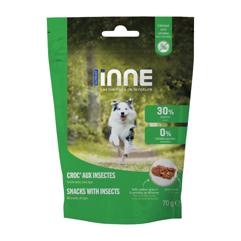 Nutrivet Inne Dog Croc with insects 70g