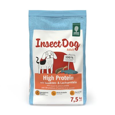 Green Petfood InsectDog High Protein Insects & Salmon 7.5kg