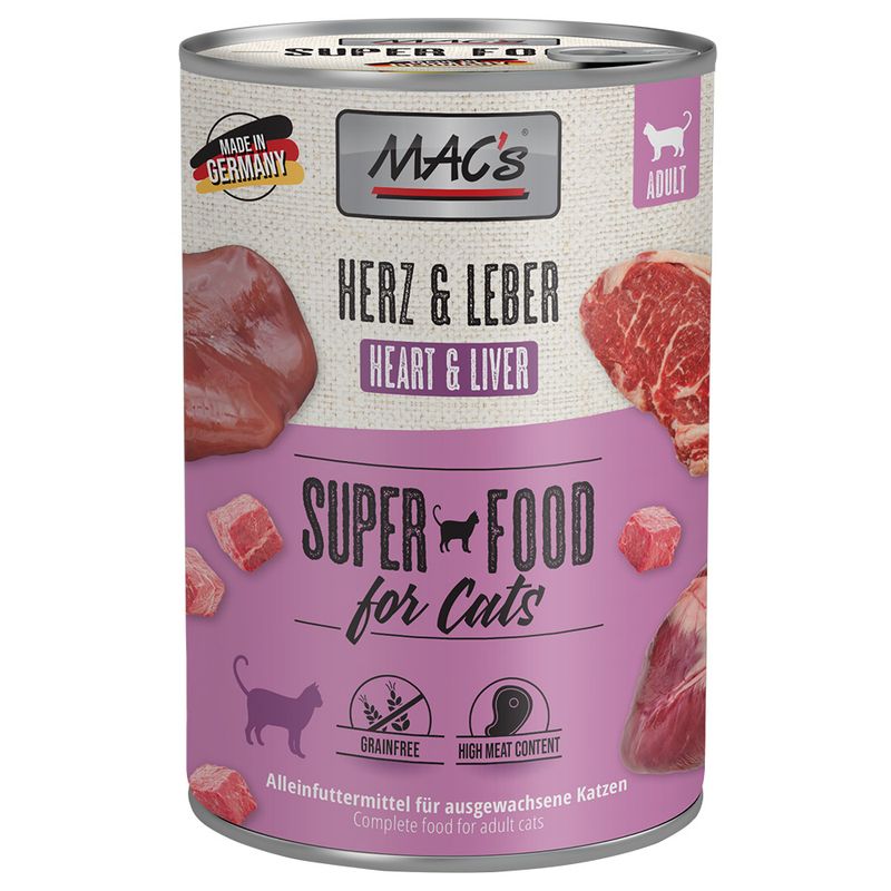 MAC's Cat 6 x 400g Poultry, Beef & Cranberry