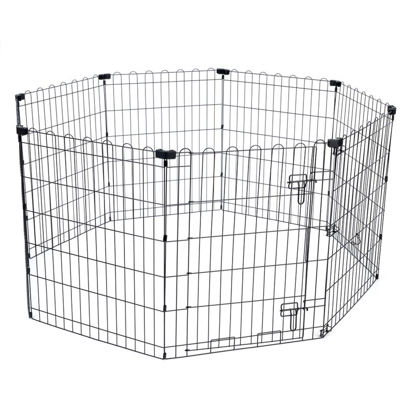 TIAKI Metal Puppy Pen Size M: 8 Panels each 61 x 76cm (W x H)