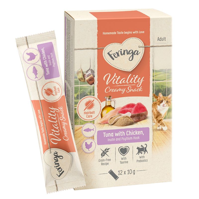 Feringa Vitality Creamy Snacks Chicken (12 x 10g)
