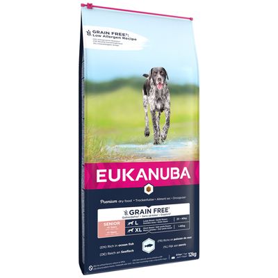 Eukanuba Senior Large Breed Grain-Free - Ocean Fish 12kg