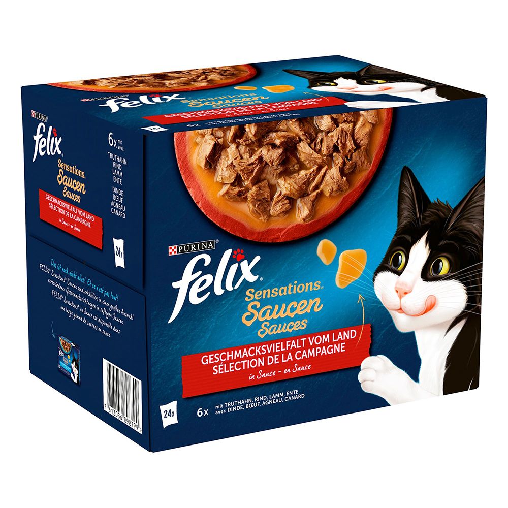 Felix Sensations Sauce Surprise 24 x 85g Country flavors in Sauce