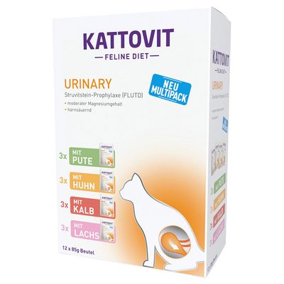 Kattovit Urinary Pouches Mixed Pack 12 x 85g