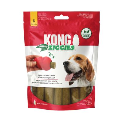 KONG Ziggies Enhanced Size S: Small Dogs 3 - 9 kg (198g)