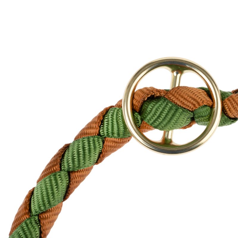 TIAKI Retriever Leash Twist 170 cm long, diameter 12 mm - green/brown