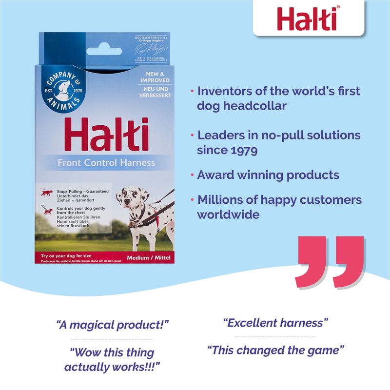 Halti Front Control Training Harness Size S: chest circumference 36 - 64cm