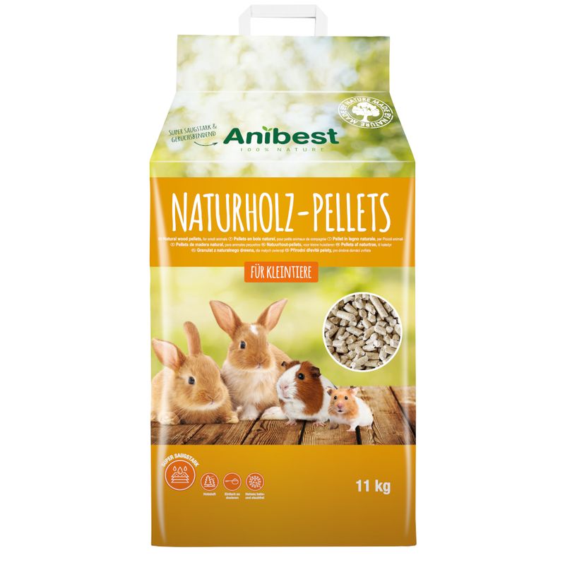 Anibest Natural Wood Pellets 10 Litres (5.5kg)