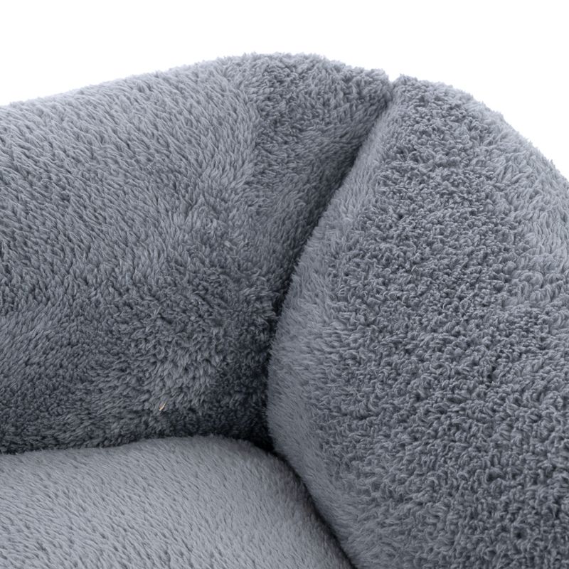 TIAKI Lazy Bear Dog Bed – Dark Grey Size M: 70 x 55 x 20cm (L x W x H)