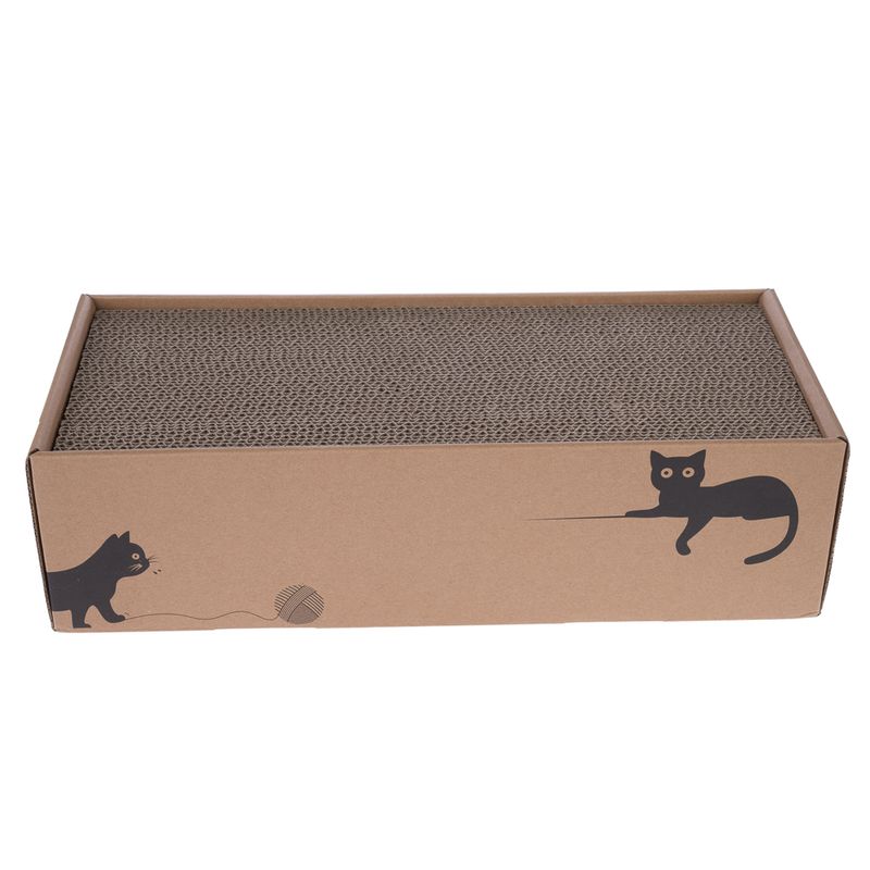zooplus Basics Box with 4 Scratching Boards 44 x 20 x 12.5 cm (L x W x H)