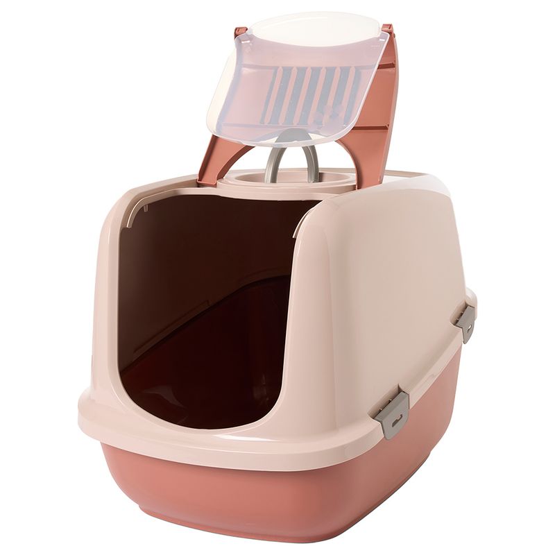 Savic Nestor Jumbo Covered Litter Tray XXL Light Grey / White