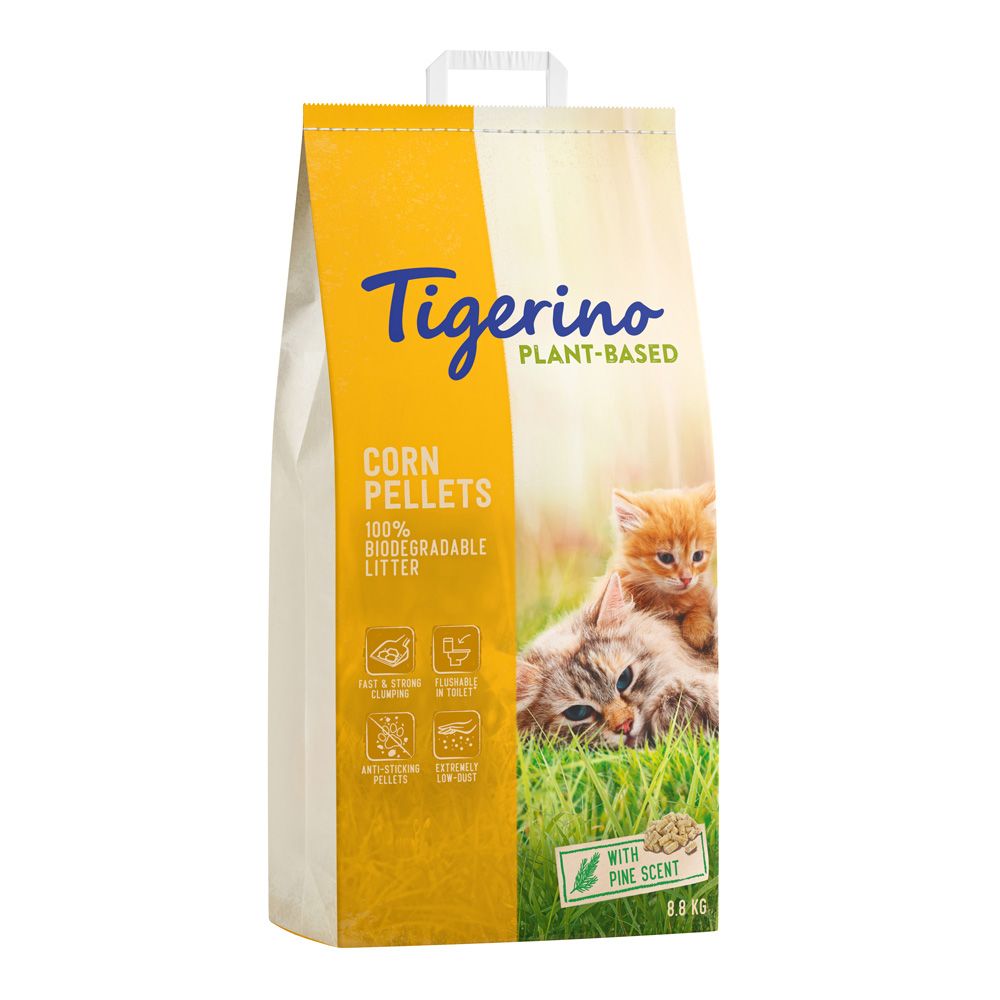 Tigerino Plant-Based Litter Corn Pellets - Pine Scent 7l