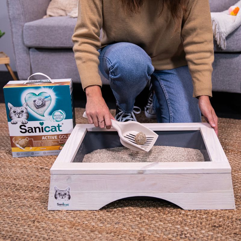 Sanicat Active Gold Clumping Cat Litter 6l