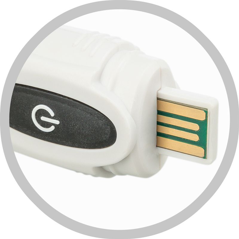 Trixie Flash Light Ring USB Silicone Size XS - XL: 65cm Neck Circumference, 16mm Wide