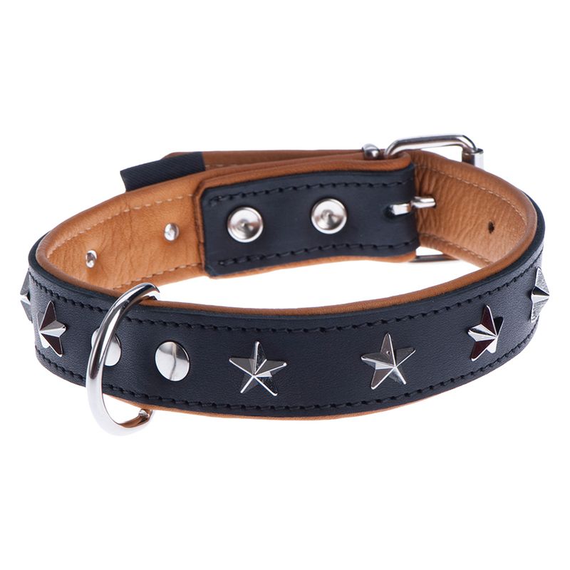 Heim Leather Dog Collar - Stars Size 40