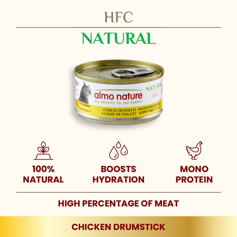 Almo Nature HFC Natural Cans Saver Pack 24 x 70g Atlantic Tuna