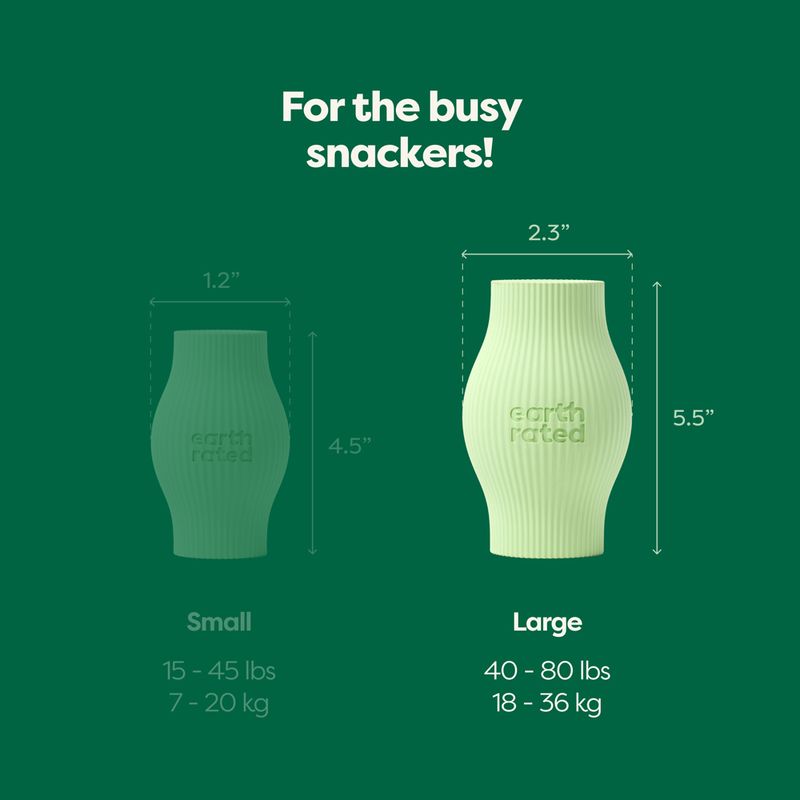 Earth Rated Treat Toy from Natural Rubber Small