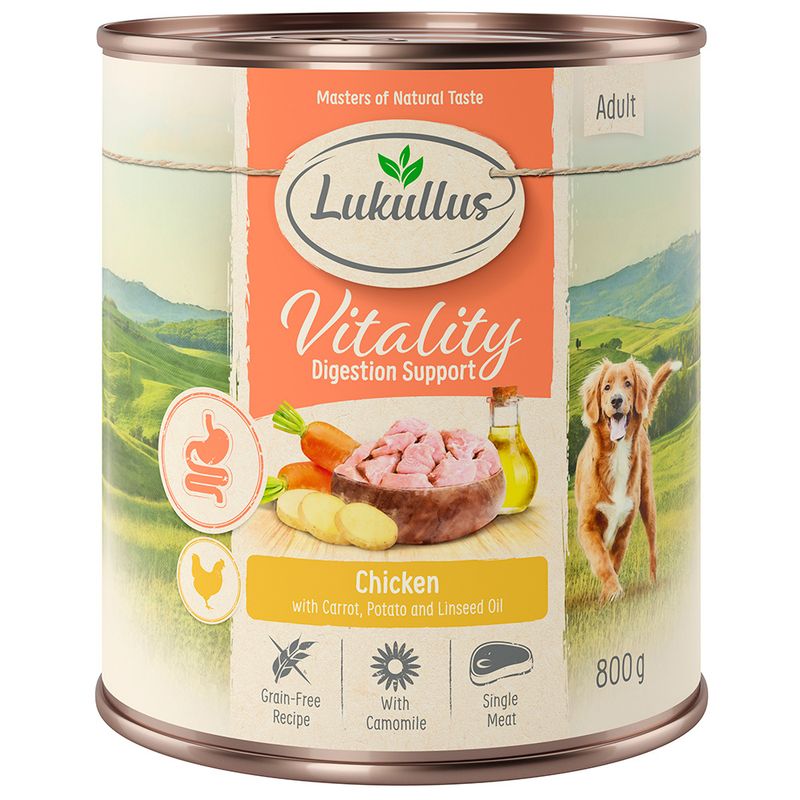 Lukullus Vitality Digestion: Chicken (Grain-Free) 6 x 400g