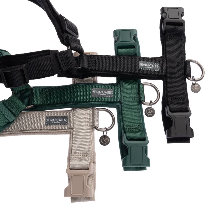 Nomad Tales Blush Harness - Emerald Size XS: 34 - 49 cm chest circumference, W 15 mm