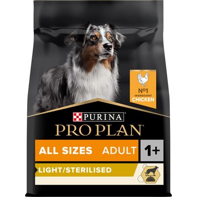 PURINA PRO PLAN All Sizes Adult Light/Sterilised with Chicken 3kg
