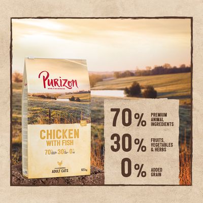 Purizon Adult Grain-Free Chicken with Fish 150g