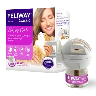 Feliway Diffuser Economy Pack: 3 x 48ml Refill Bottles (Diffuser not included)
