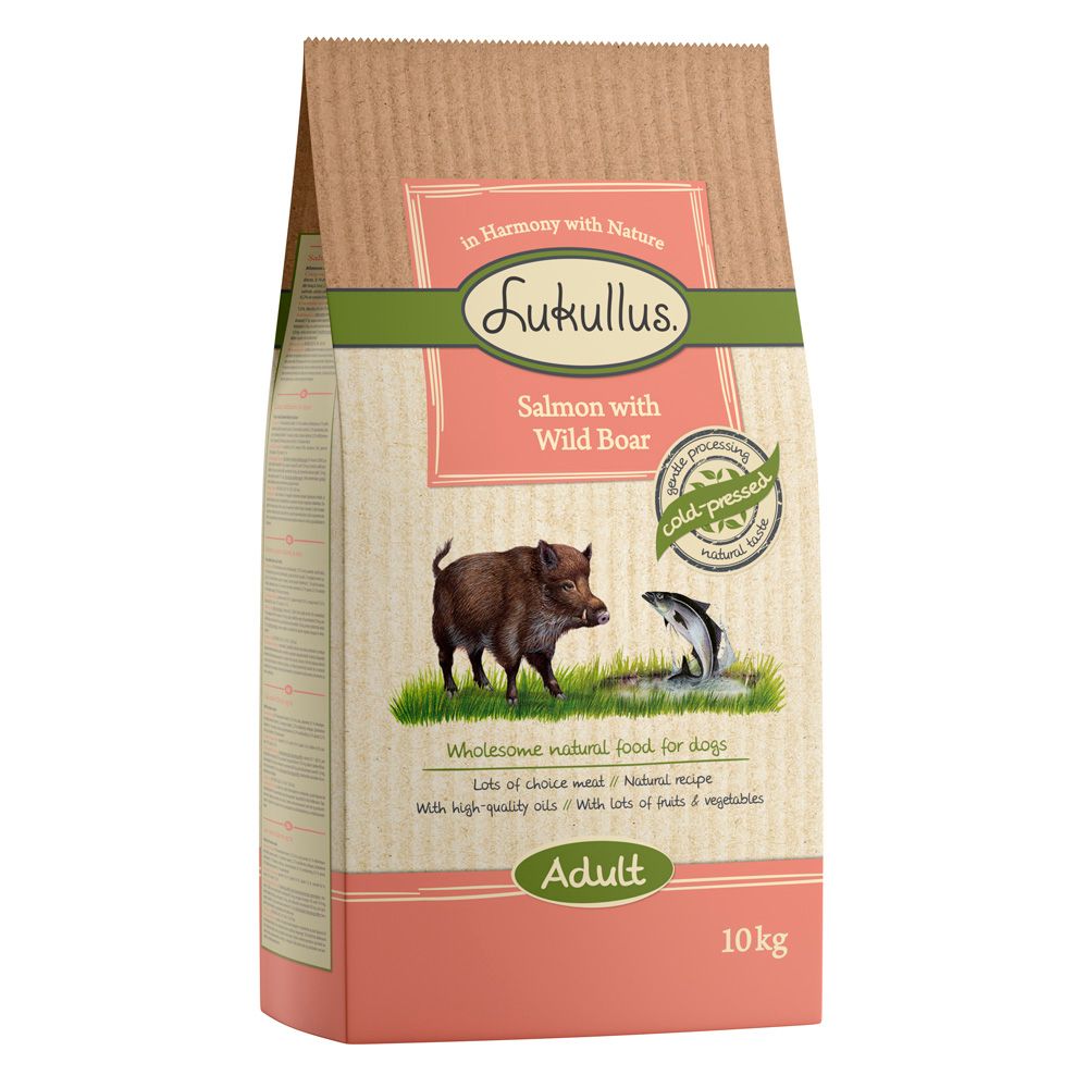 Lukullus Cold-Pressed Salmon & Wild Boar 1kg