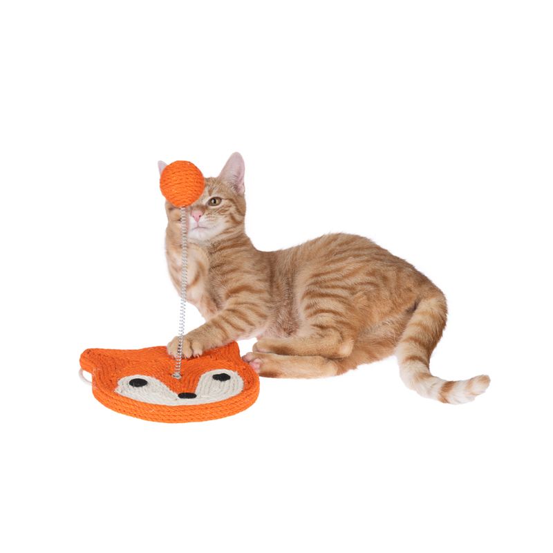 TIAKI Fox Jute Scratching Board Orange