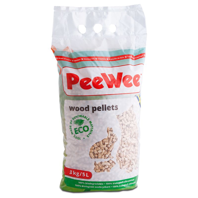 PeeWee Wood Pellets Cat Litter 3kg