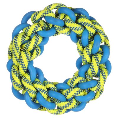 Flamingo Dog Toy Tofla Ring and String Size S: 17 x 5cm (W x H)