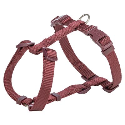 Trixie Premium H-harness - Sangria Size: M - L: 52 - 75cm Chest Circumference, 20mm Wide