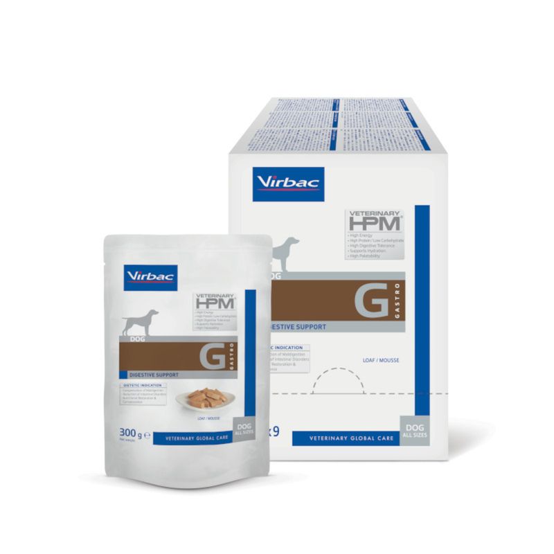 Virbac Veterinary HPM Dog Gastro Digestive Support 9 x 300g